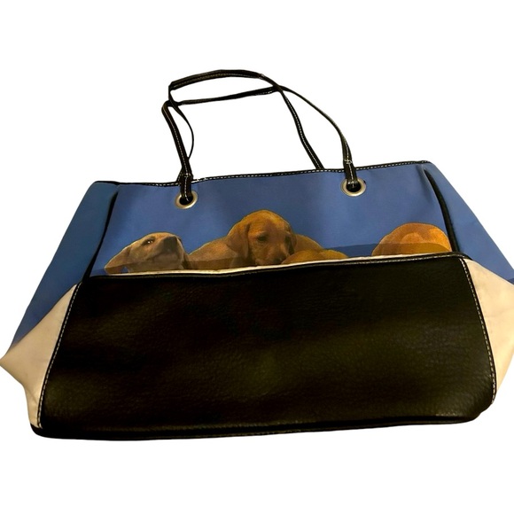 Cute Dachshunds tote/purse. NWOT. Never carried. - Picture 3 of 4